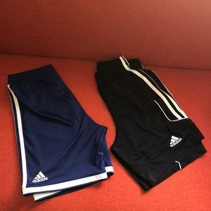Adidas, bundle of two athletic shorts.size Medium.